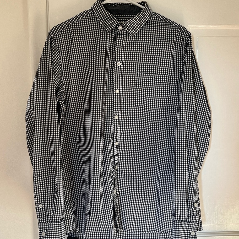 Dapper Boi Black and White Check Button Down Shirt